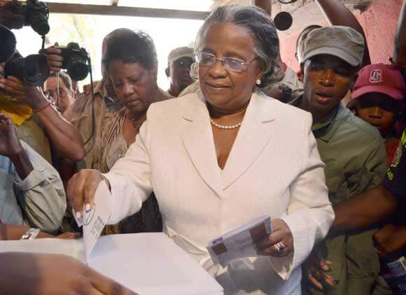 Haitians await election results
