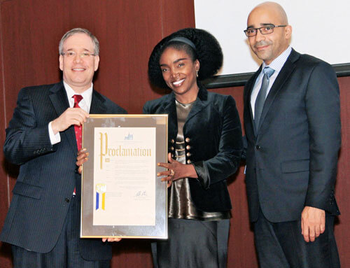 Manhattan Boro prez honors Haitians|Manhattan Boro prez honors Haitians