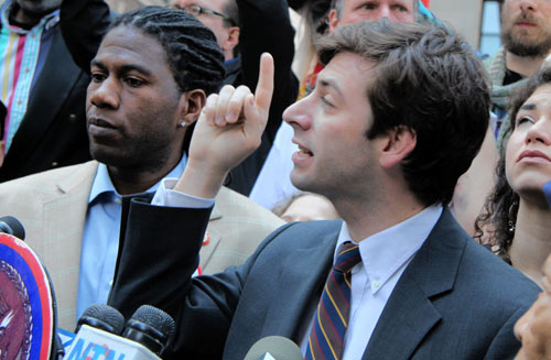 Press conference protests NYPD tactics against Wall St. protest