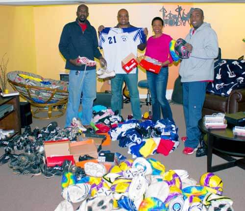 Philly group again donates soccer gear