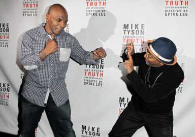 Tyson defends boxing title on Broadway