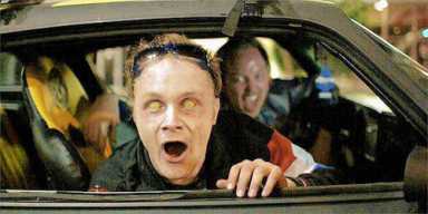Vigilante vampire vet in campy horror comedy