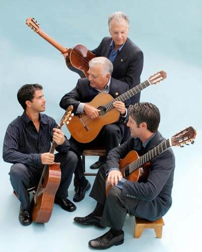 Classical guitar quartet at Lehman