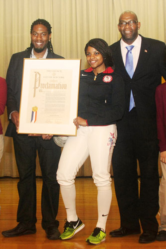 Salute to a young Olympic fencer|Salute to a young Olympic fencer
