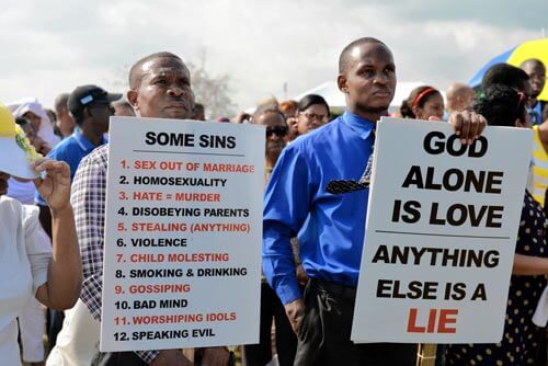 Jamaica church leaders rally for anti-sodomy law|Jamaica church leaders rally for anti-sodomy law