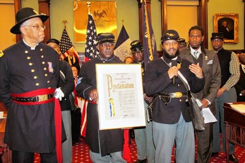 NY Civil War Colored Troops honored at City Hall|NY Civil War Colored Troops honored at City Hall