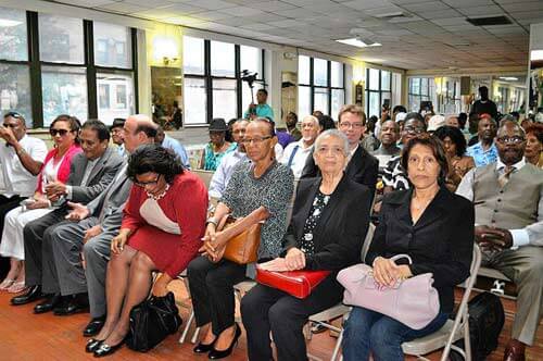 Guyana’s prez holds townhall meeting in Brooklyn