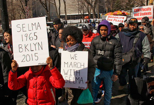 New Yorkers march in solidarity with Selma|New Yorkers march in solidarity with Selma|New Yorkers march in solidarity with Selma