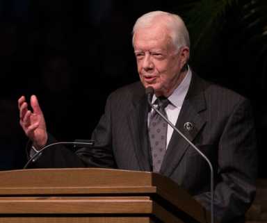 Prez Carter returns to Guyana to inspire peace