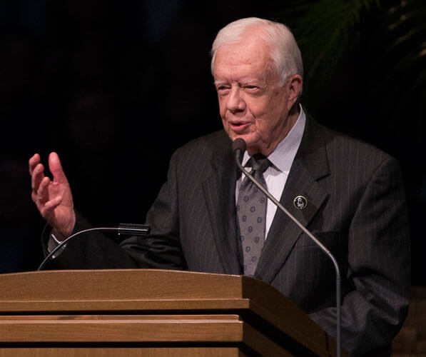 Prez Carter returns to Guyana to inspire peace