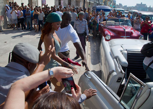 Rihanna in Cuba’s capital to record music video|Rihanna in Cuba’s capital to record music video