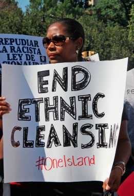 New Yorkers rally against DR deportations|New Yorkers rally against DR deportations