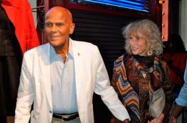 Grammy Lifetime Achievement Honoree Harry Belafonte and wife, Julie.