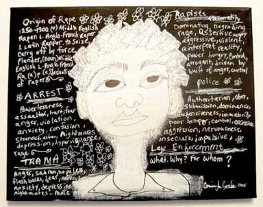 Corinne Innis explores police brutality through art|Corinne Innis explores police brutality through art|Corinne Innis explores police brutality through art