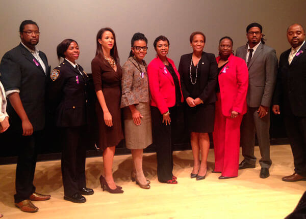 Clarke conducts forum on domestic violence