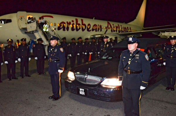 NYPD descend on Guyana for funeral