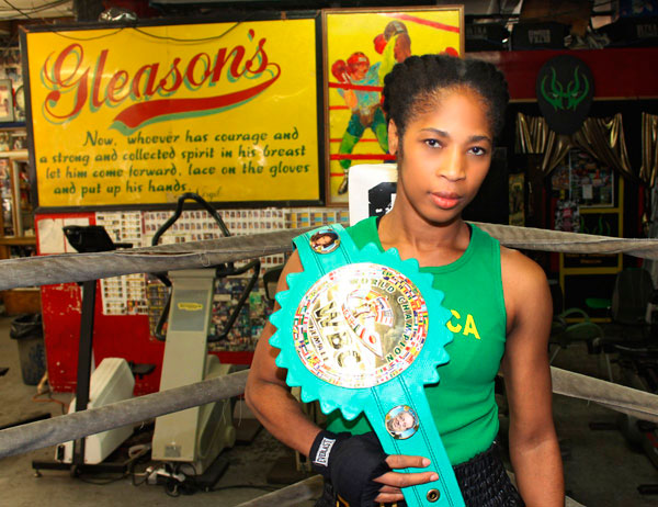 Jamaican female boxer reclaims world title|Jamaican female boxer reclaims world title