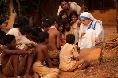 Tribute to the patron saint of the poor and dying