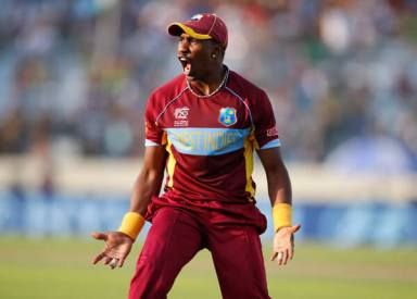West Indies' player Dwayne Bravo.