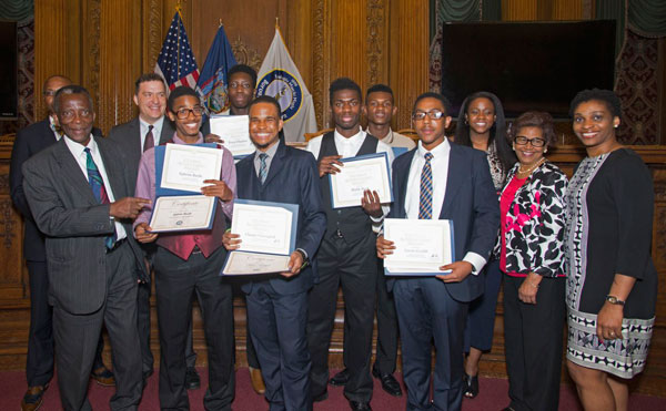 High-school students saluted for achievements at Borough Hall