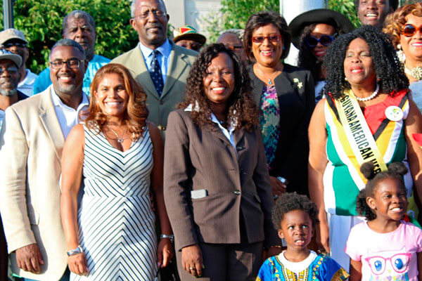 East Orange NJ mayor raises Guyana flag over City Hall|East Orange NJ mayor raises Guyana flag over City Hall