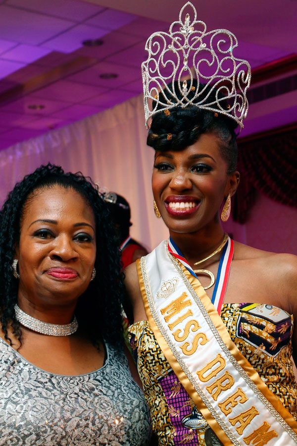 Jamaican American wears Dream Castel crown