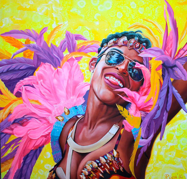 Artist displays realistic artwork from carnival|Artist displays realistic artwork from carnival