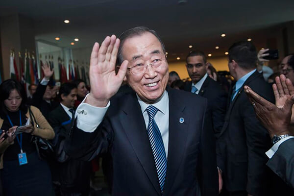UN chief bids farewell