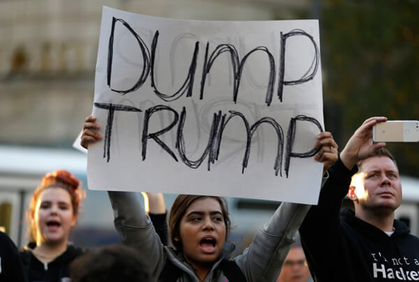 Dump Trump resistance mobilize women worldwide