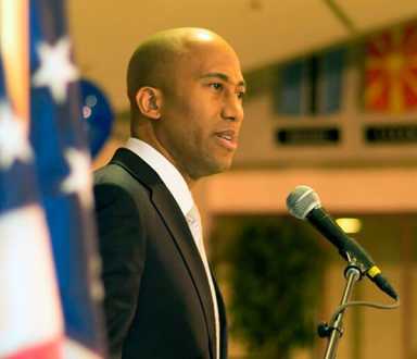 Assemblyman Clyde Vanel delivers festive inaugural ceremony