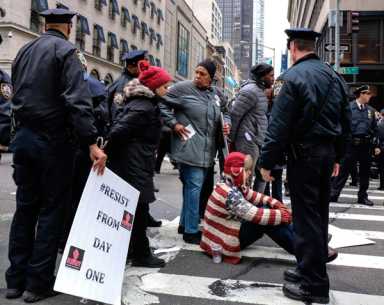 Civil disobedience during the prez inauguration