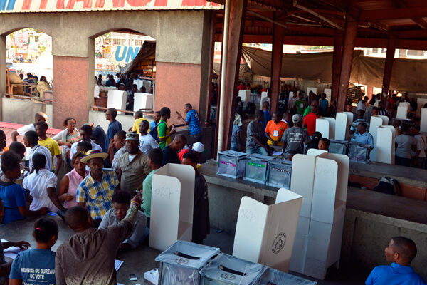 Haiti holds final round of election cycle started in 2015|Haiti holds final round of election cycle started in 2015