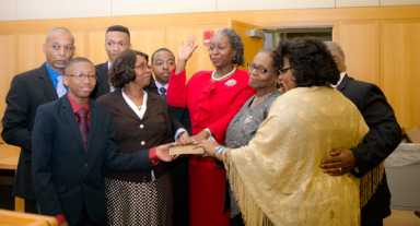 Barbadian-born female jurist makes history