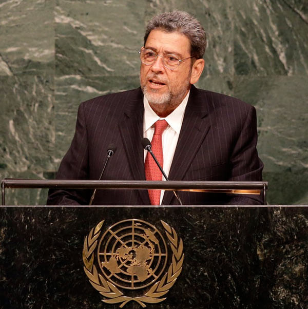 Ralph Gonsalves, prime minister of Saint Vincent and the Grenadines.
