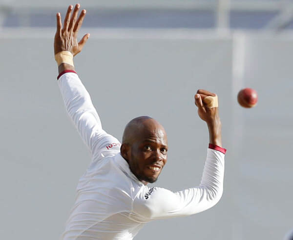 West Indies spinner Roston Chase.