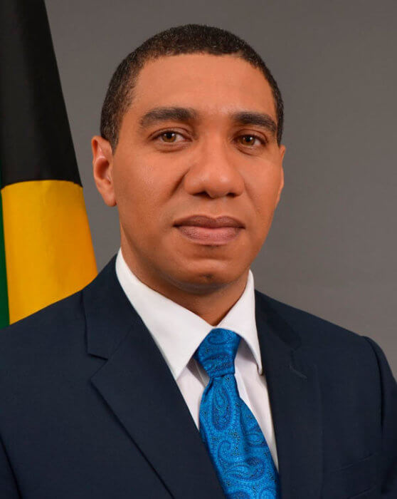 Jamaican Prime Minister Andrew Holness.