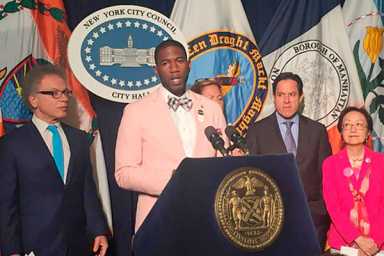 Mayor signs into law tenant harassment package