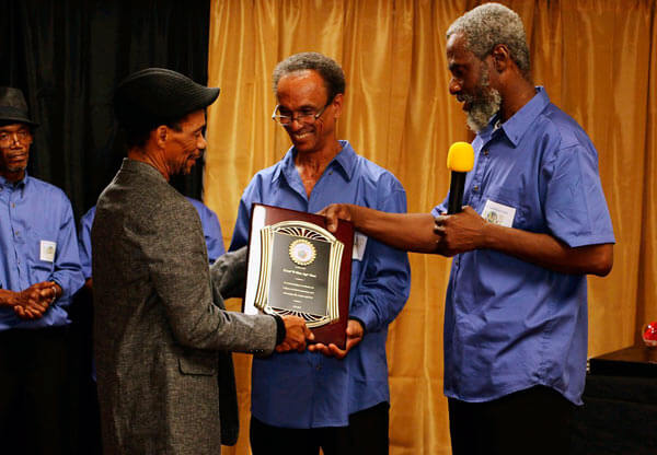 Vincentian calypsonian D Man Age honored