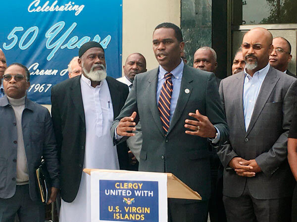 Brooklyn clergy appeal for aid for U.S. Virgin Islands|Brooklyn clergy appeal for aid for U.S. Virgin Islands