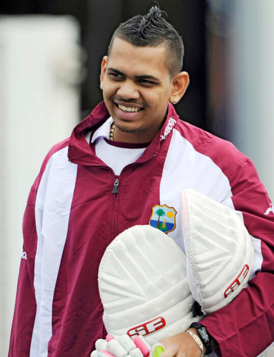 West Indies off spinner Sunil Narine.