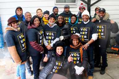 QCAANY Chapter brings Christmas cheer to Calvary’s Mission Food Pantry