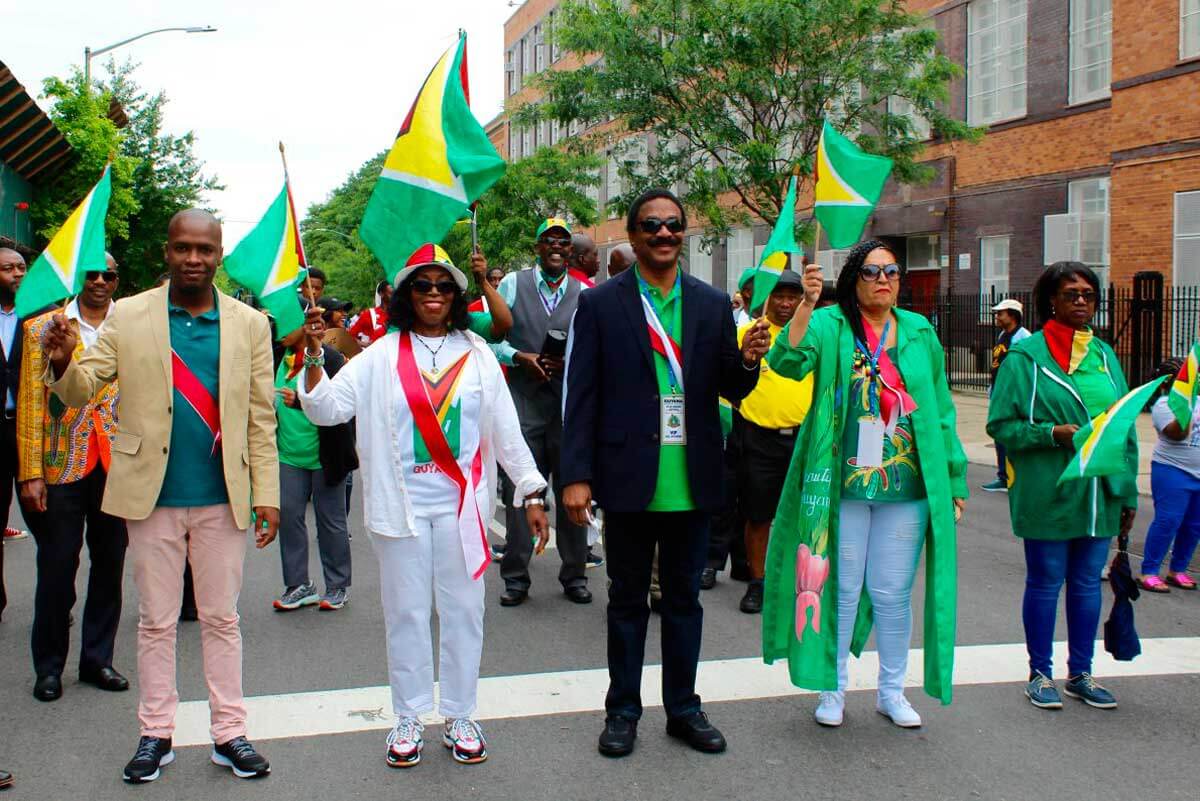 Guyanese dignitaries march in Independence Day Parade in Brooklyn