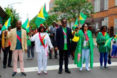 Guyanese dignitaries march in Independence Day Parade in Brooklyn