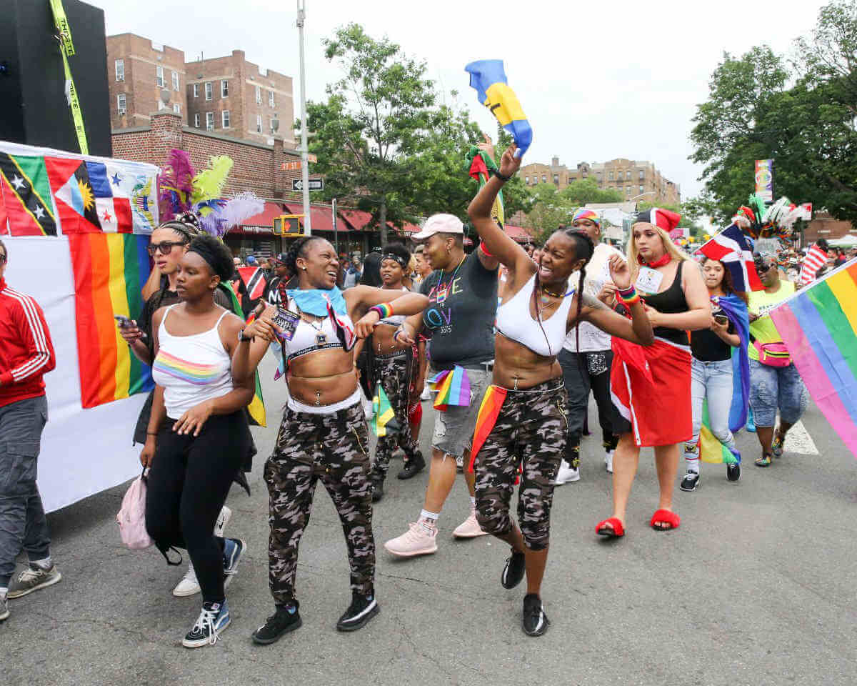 Caribbean pride at Queens Pride Parade