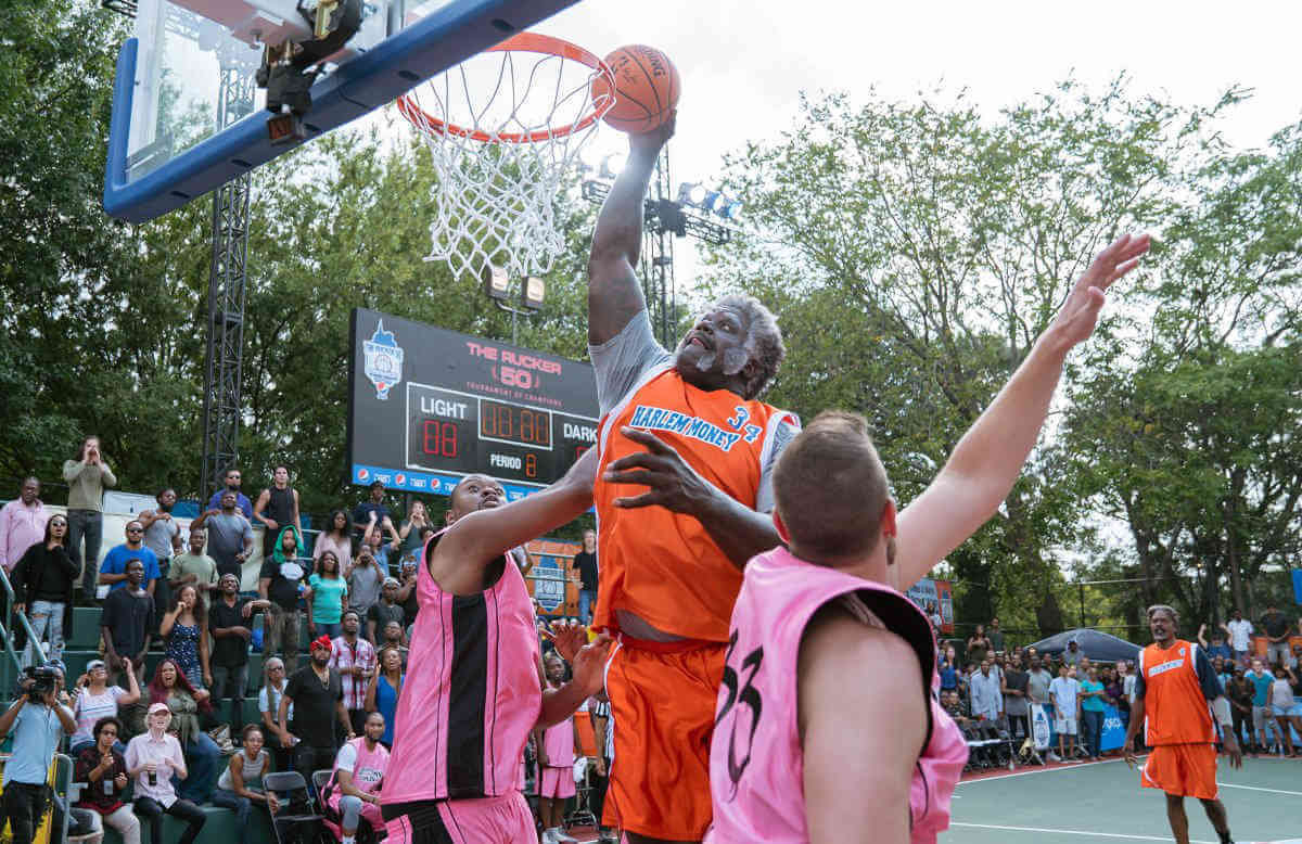 Geriatric legends vs. Youngbloods in hoops comedy