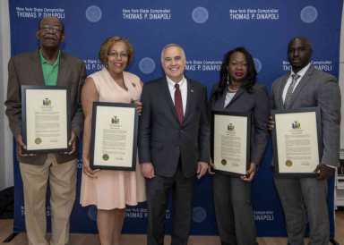 Comptroller honors Carib community leaders