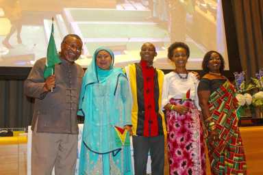 Amb. Ten-Pow leads Guyana contingent in UN Parade of Nations|Amb. Ten-Pow leads Guyana contingent in UN Parade of Nations