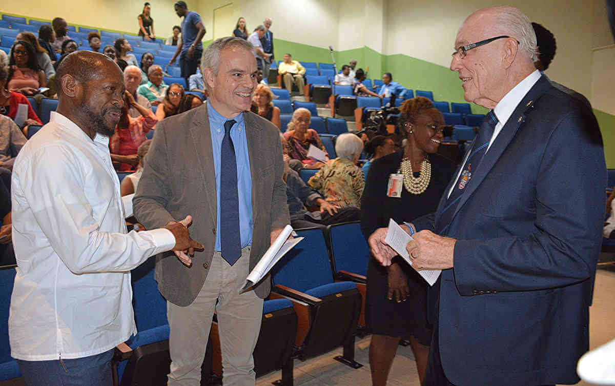 UWI celebrates with leaders