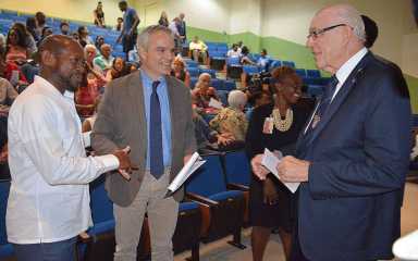 UWI celebrates with leaders