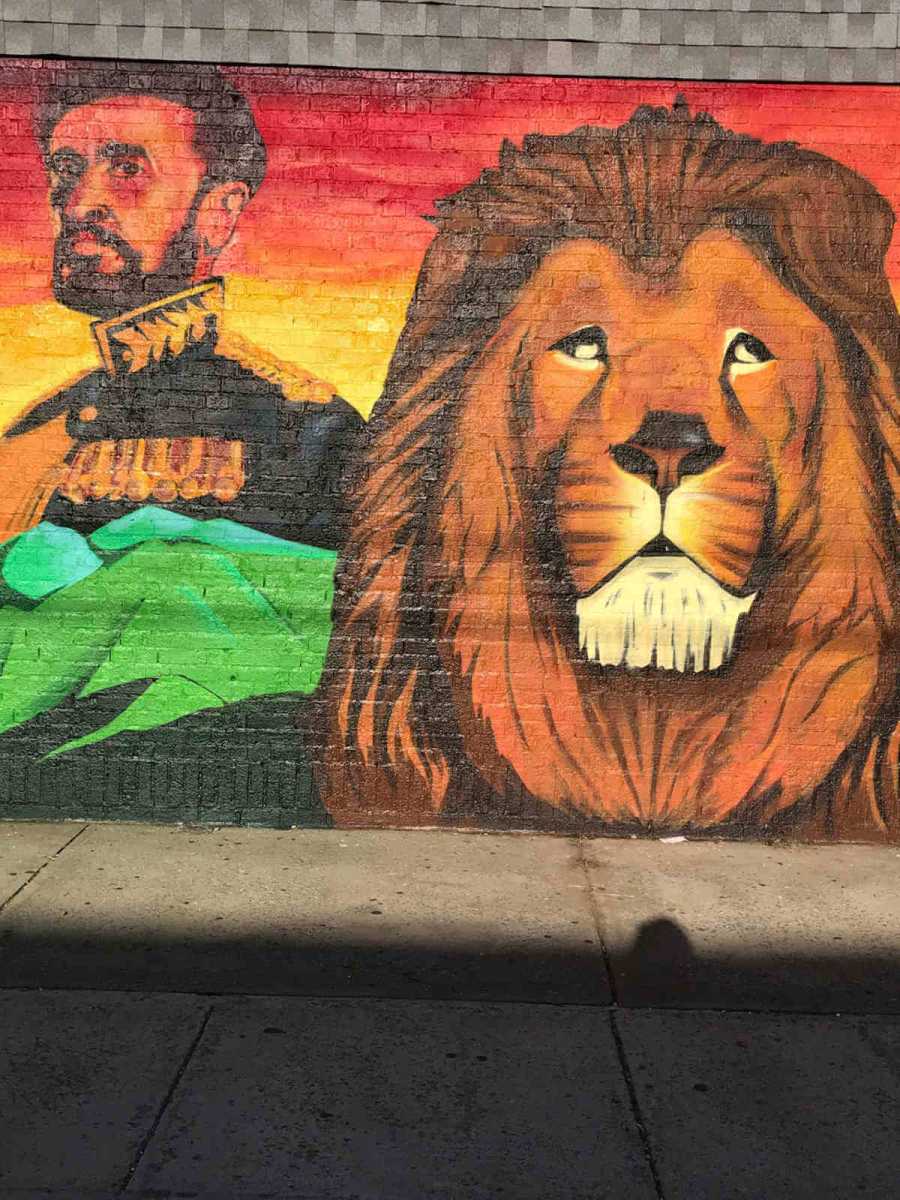 Queens mural pays homage to Selassie|Queens mural pays homage to Selassie